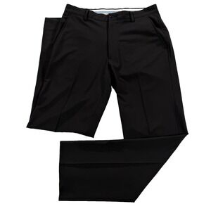 Footjoy FJ Golf Pants Mens 33x34 Black Flat Front Stretch Performance